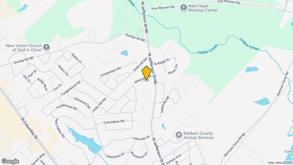 1985 Briarcliff Rd Map and Location Details