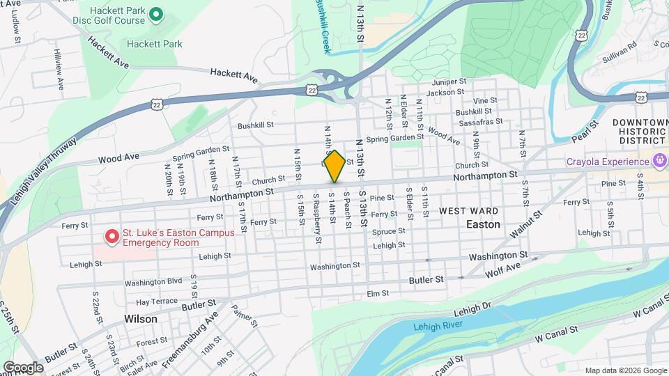 1350 Northampton St, Unit 2 Mapa y Detalles de la Ubicación