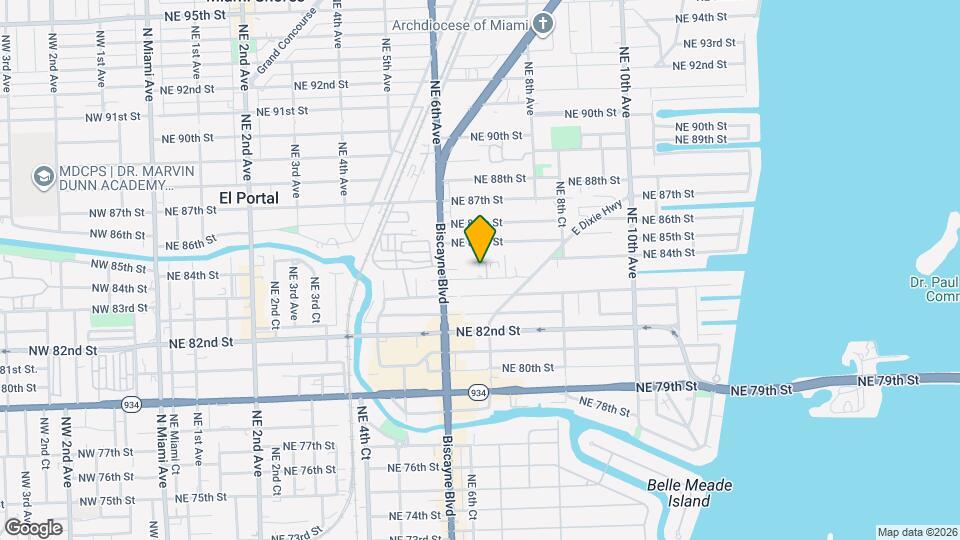 665 NE 83rd Ter, Unit 105 Mapa y Detalles de la Ubicación
