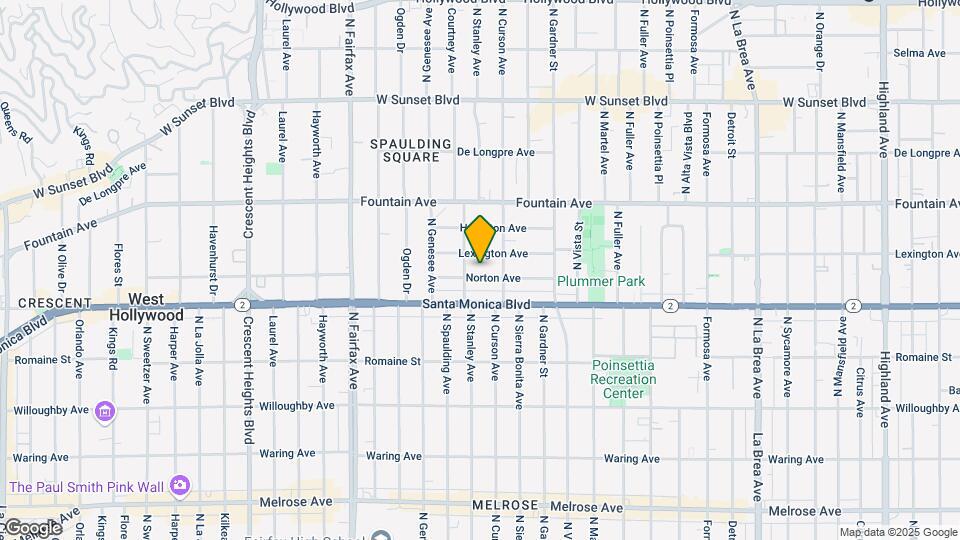 7627 Norton Ave Map and Location Details