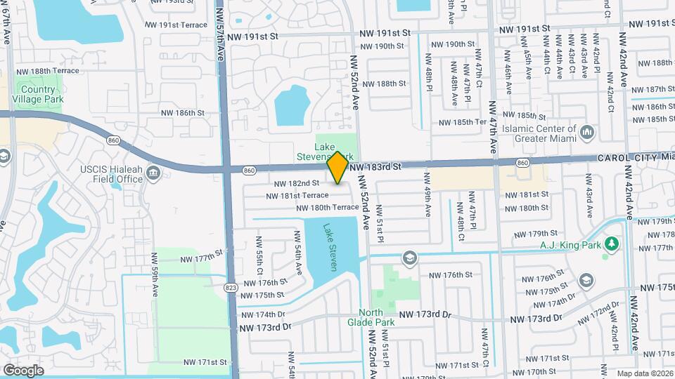 5255 NW 181st Terrace Map and Location Details