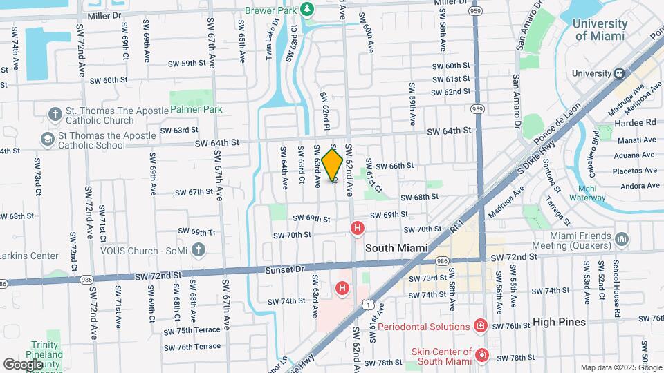 6700 SW 62nd Ct Map and Location Details