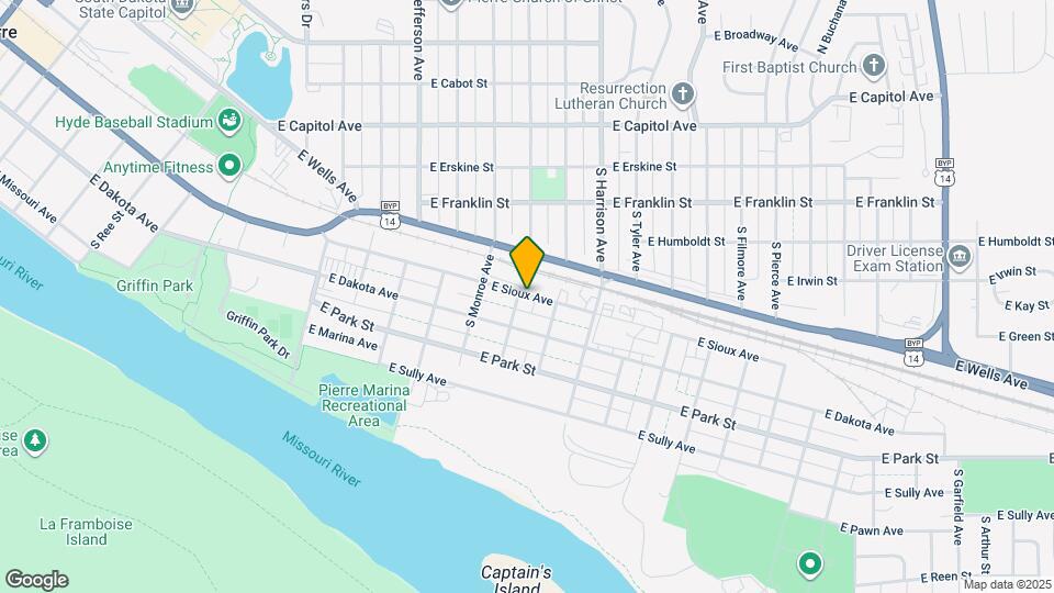 1411 E Sioux Ave, Unit Apt C Map and Location Details