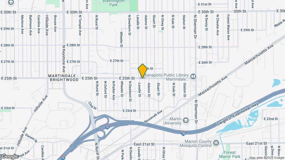 3307 E 25th St Map and Location Details