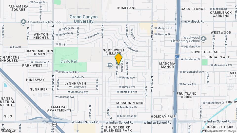 4519 N 30th Ave Mapa y Detalles de la Ubicación
