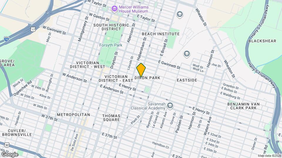 501 E Park Ave Map and Location Details