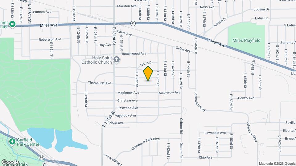 13715 Thornhurst Ave Map and Location Details