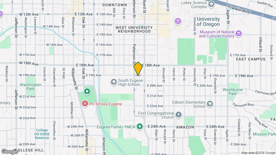 614 E 19th Ave Map and Location Details