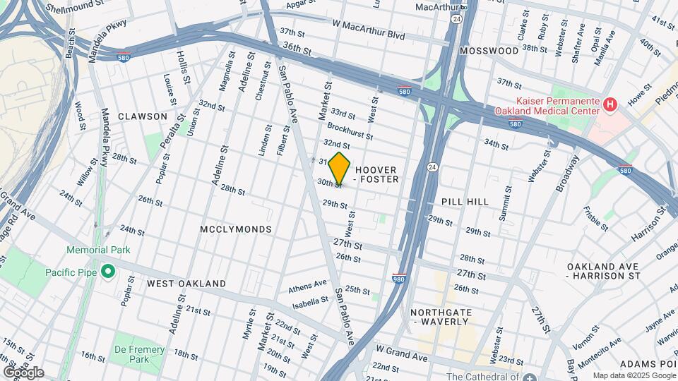 837-843 30th St Map and Location Details