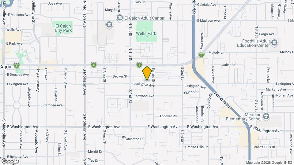 1154 E Lexington Ave Map and Location Details