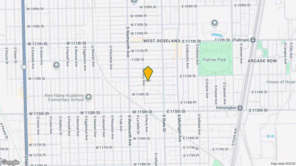 56 W 113th Pl Map and Location Details