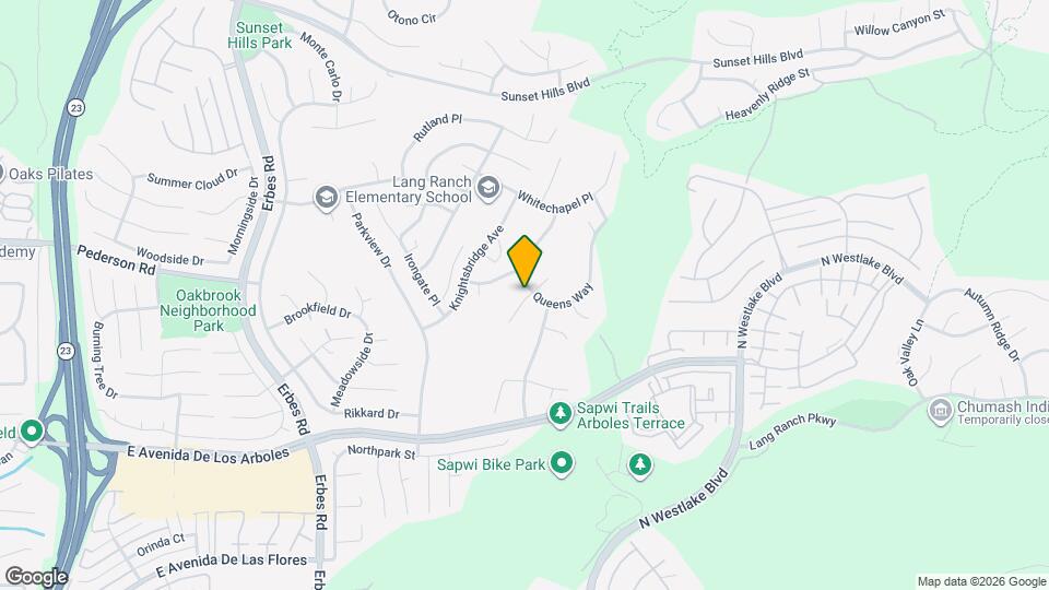 2845 Queens Way Map and Location Details