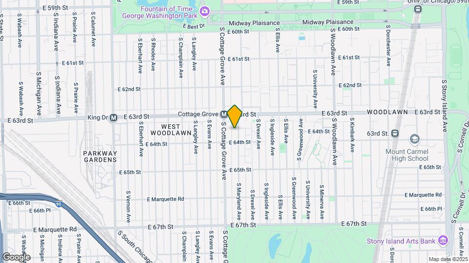6336 S Maryland Ave Map and Location Details