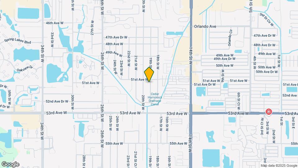 5106 19th St W Map and Location Details
