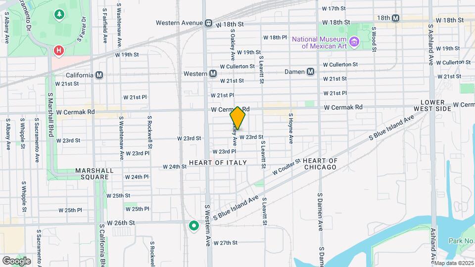 2253-2259 S Oakley Ave Map and Location Details