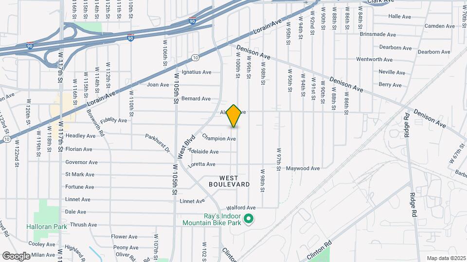 3394 W 100th St Map and Location Details