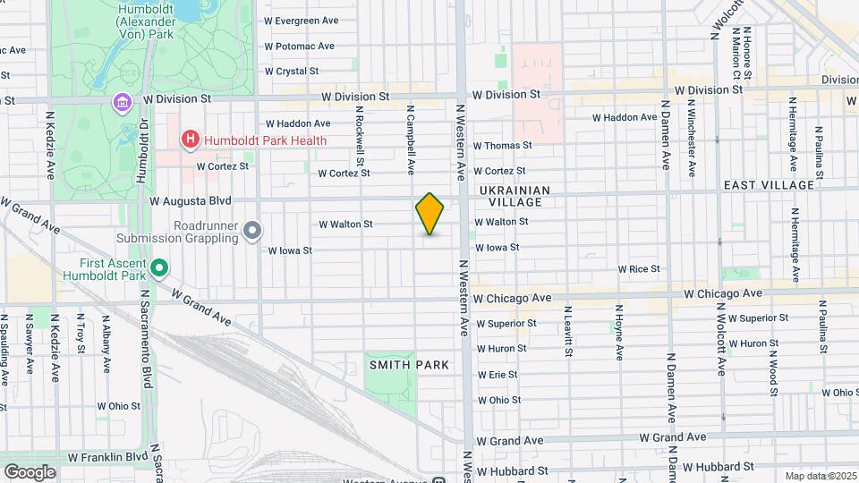 2442 W Iowa St, Unit 1R Map and Location Details