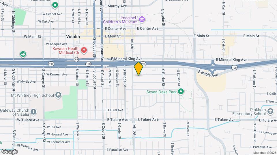 529 E Kaweah Ave Map and Location Details