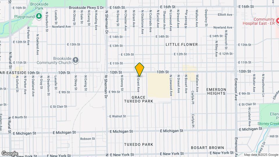 925 N Grant Ave Map and Location Details