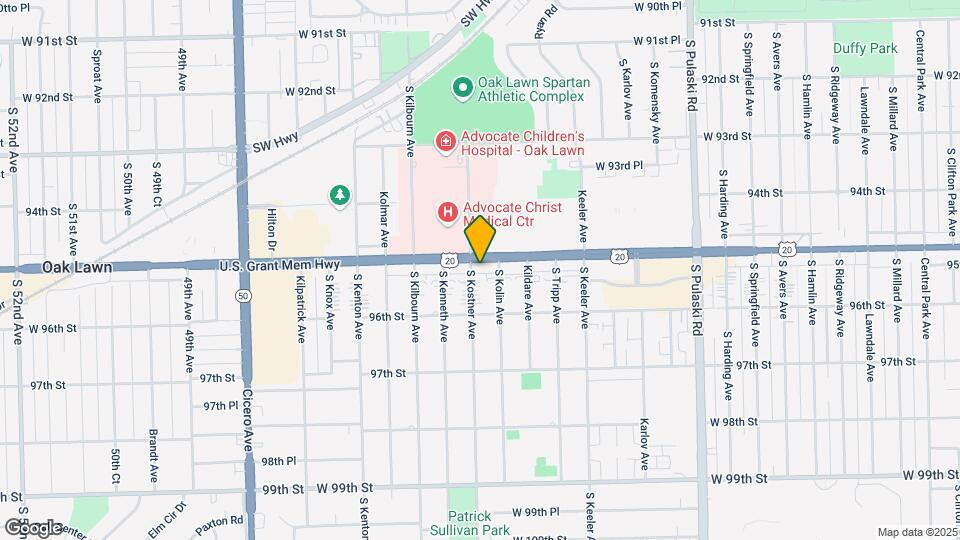 Oak Lawn Apartments Map and Location Details