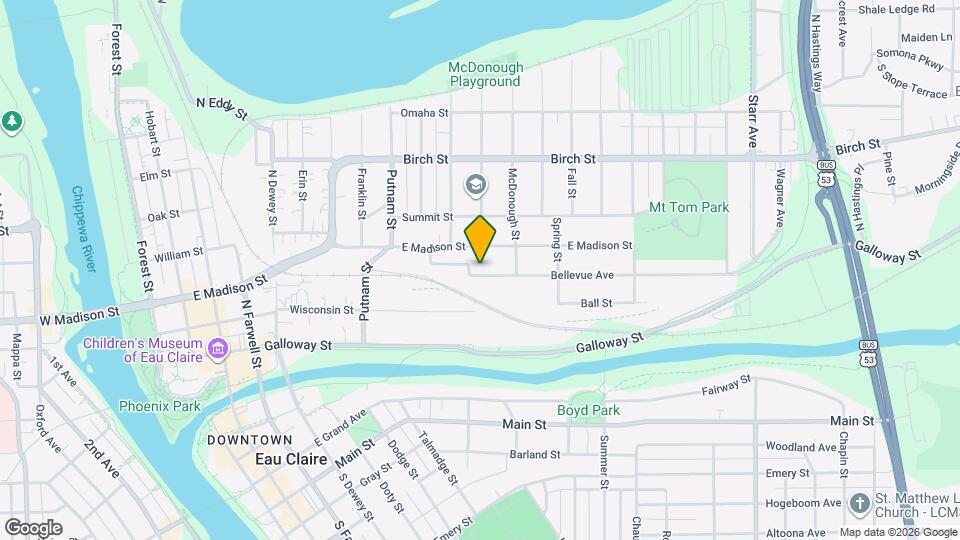 1216 Bellevue Ave Map and Location Details