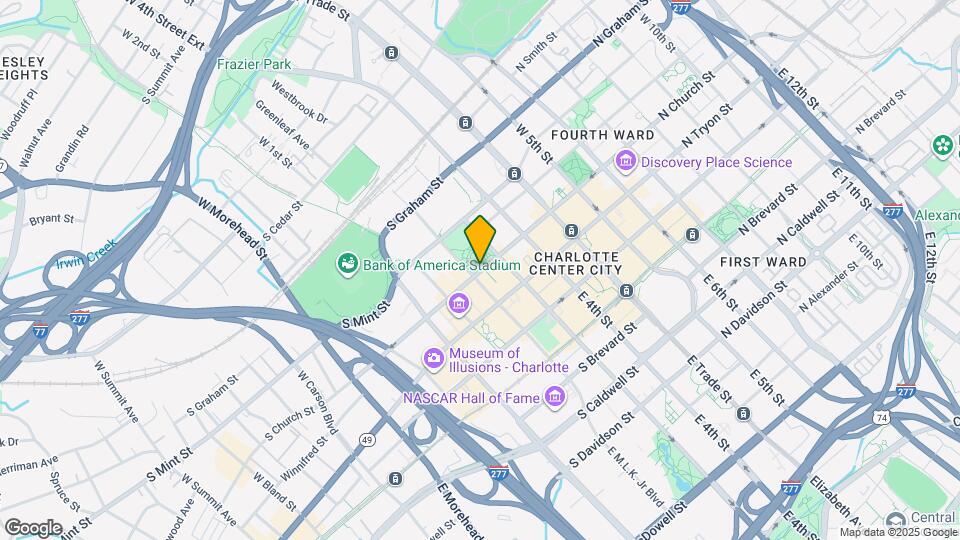 320 S Church St Map and Location Details