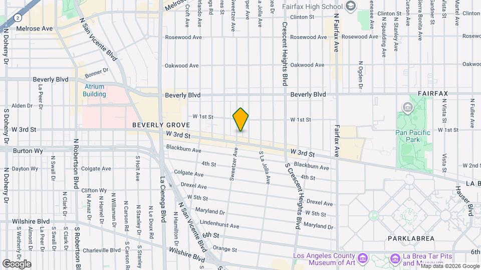 138 Sweetzer Ave, Unit 138 Map and Location Details