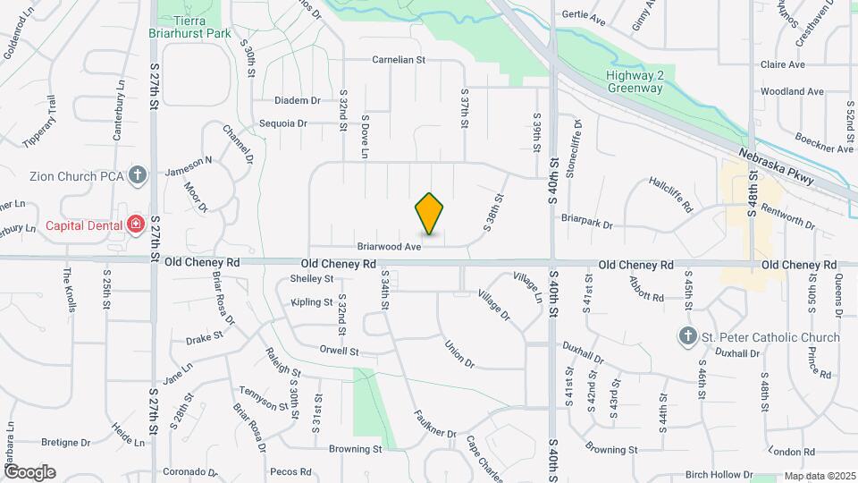 3600 Briarwood Ave Map and Location Details