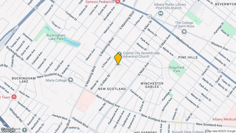 203 S Allen St Map and Location Details