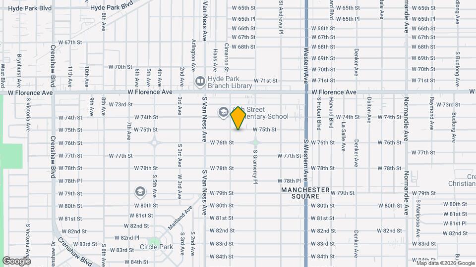 2042 W 75th St Mapa y Detalles de la Ubicación