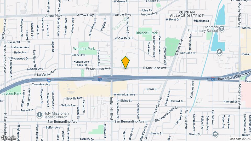 180 W San Jose Ave, Unit 184 Mapa y Detalles de la Ubicación