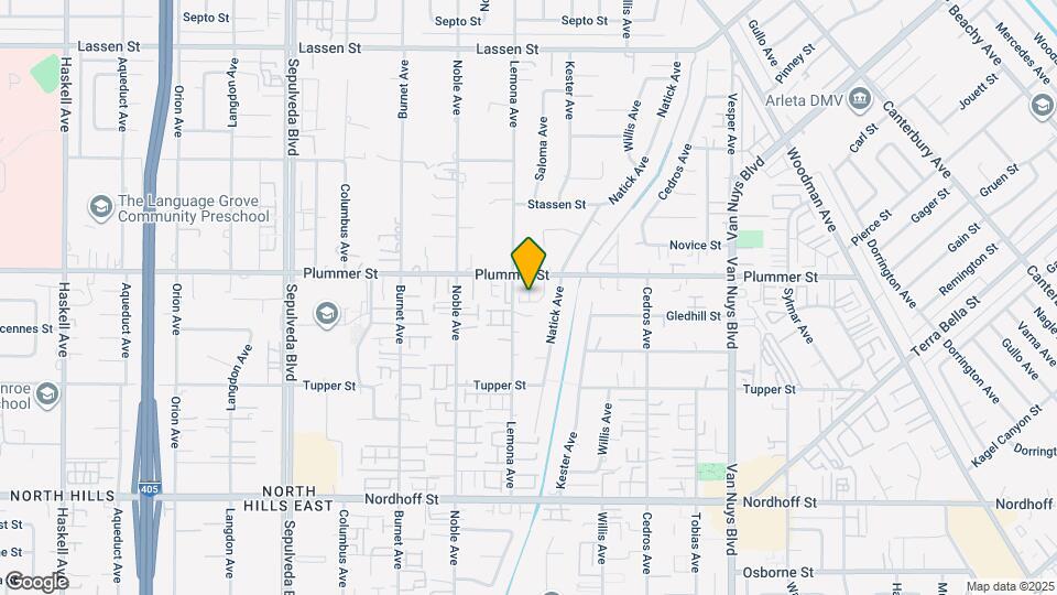 9447 Hendrix Ln Map and Location Details