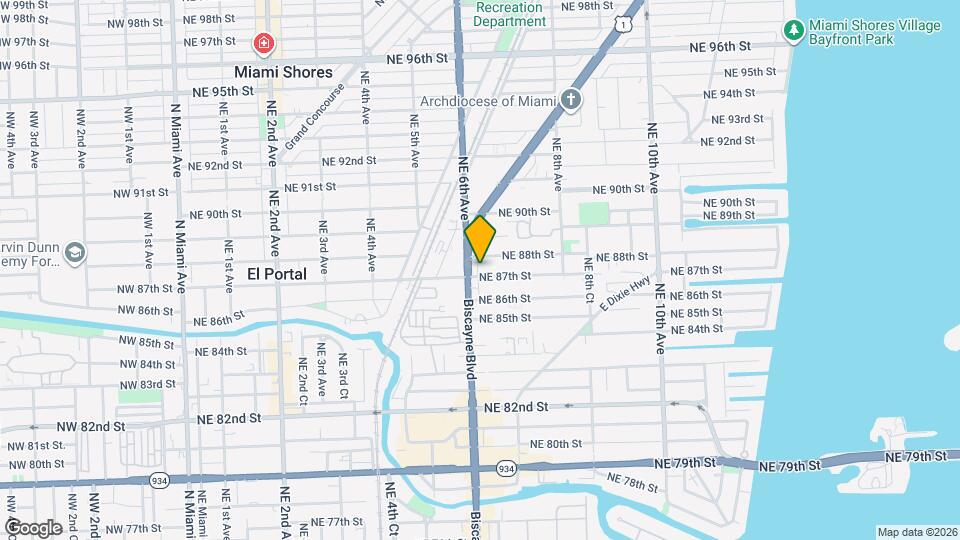 619 NE 87th St Map and Location Details
