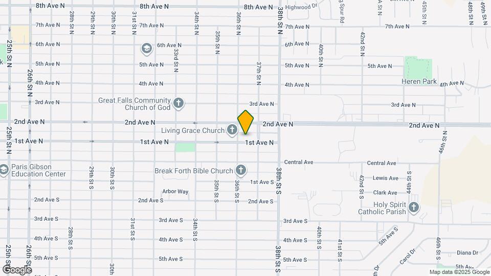 3609 1st Ave N Map and Location Details