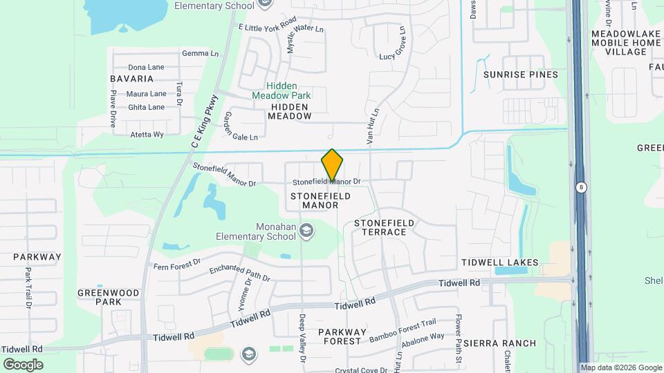 9418 Belleclaire Ln Map and Location Details