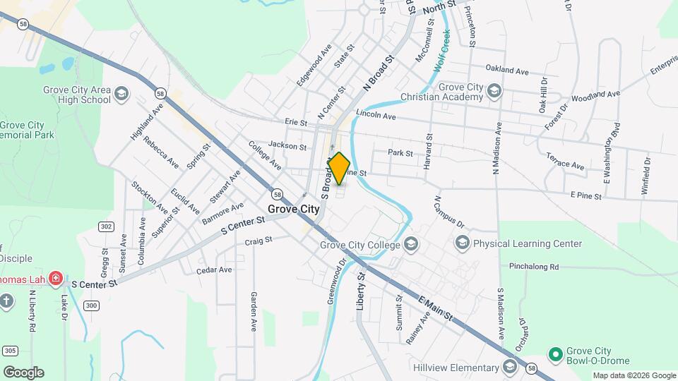 221 1/2 Grace St Map and Location Details