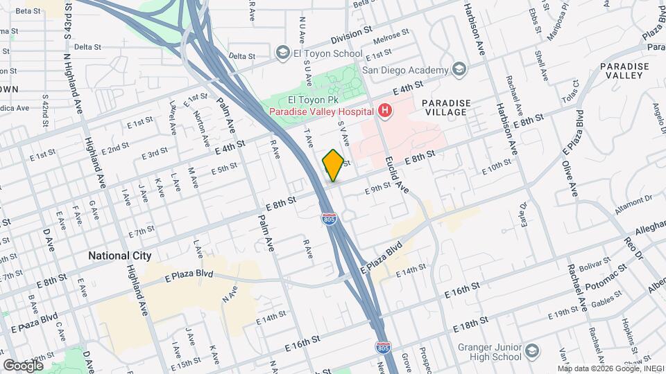 2000 E 8th St Mapa y Detalles de la Ubicación