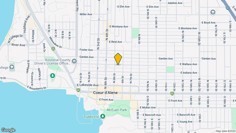 510 E Wallace Ave Map and Location Details
