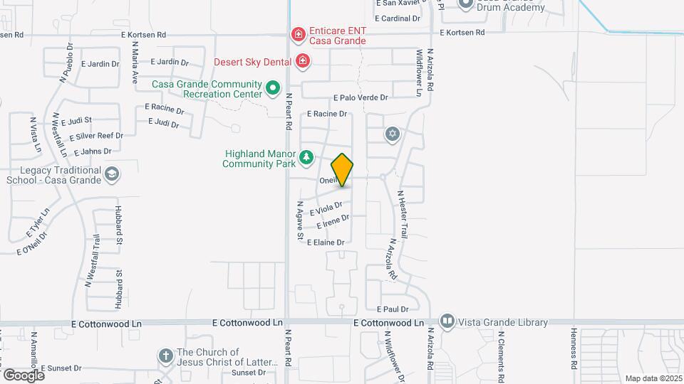 1579 E Gabrilla Dr Map and Location Details