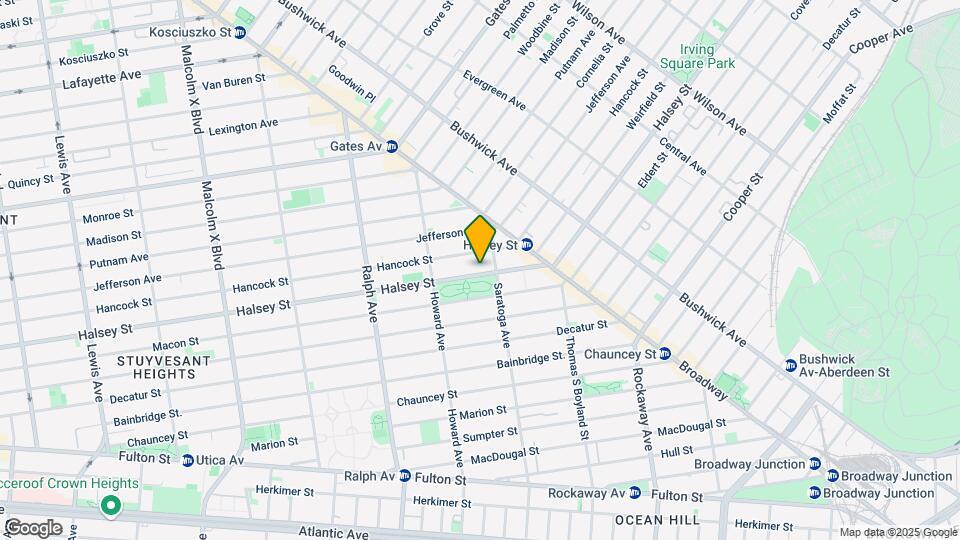 857 Halsey St Map and Location Details