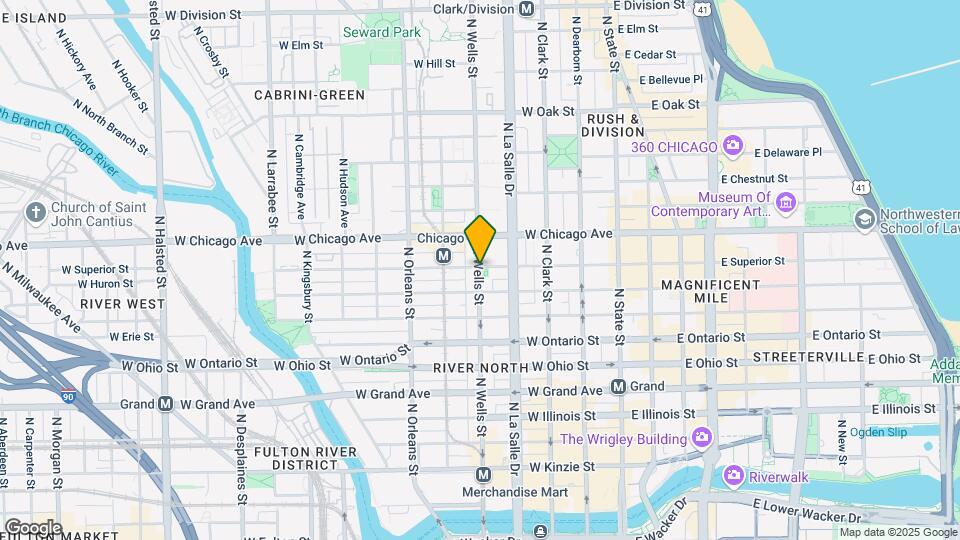 707 N Wells St Map and Location Details