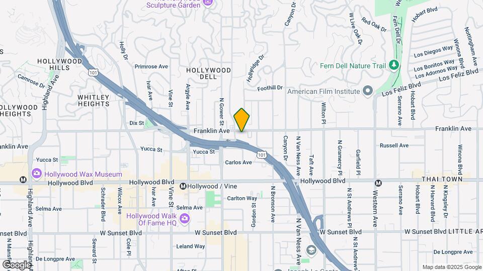 6016 Franklin Ave Map and Location Details