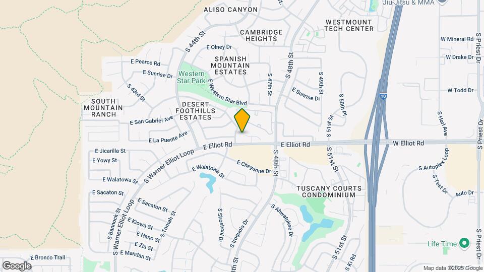 4617 E La Puente Ave Map and Location Details