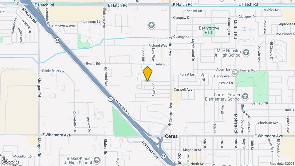 1940 Darrah St Map and Location Details