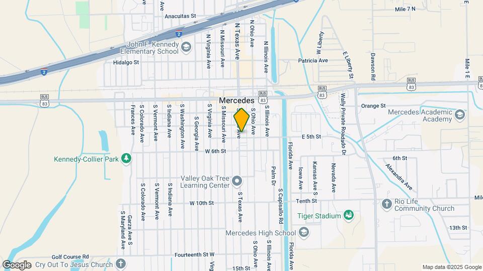 446 S Texas Ave Map and Location Details
