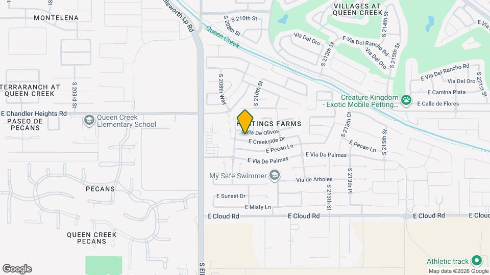 20968 E Creekside Dr Mapa y Detalles de la Ubicación