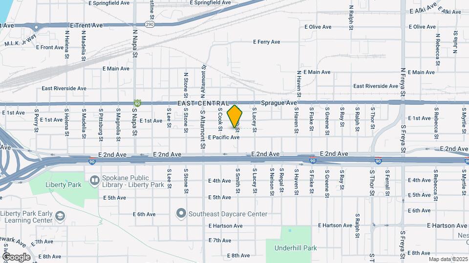 2527 E Pacific Ave Map and Location Details