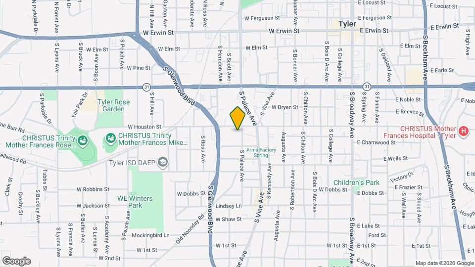 613 S Palace Ave Map and Location Details