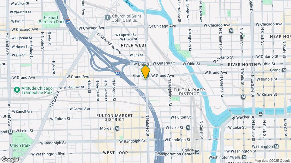 464 N Halsted St Map and Location Details
