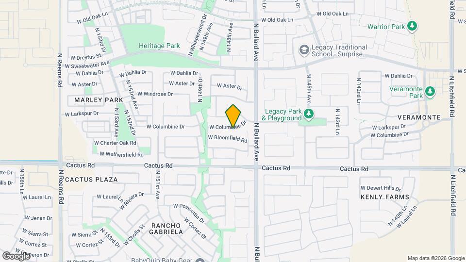 14799 W Columbine Dr Mapa y Detalles de la Ubicación